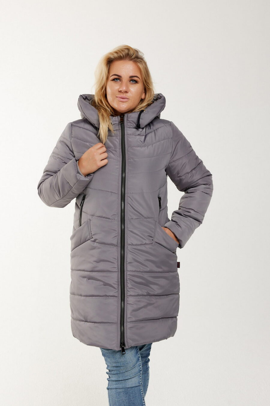 Kurtka Ala długa - ciemny beż